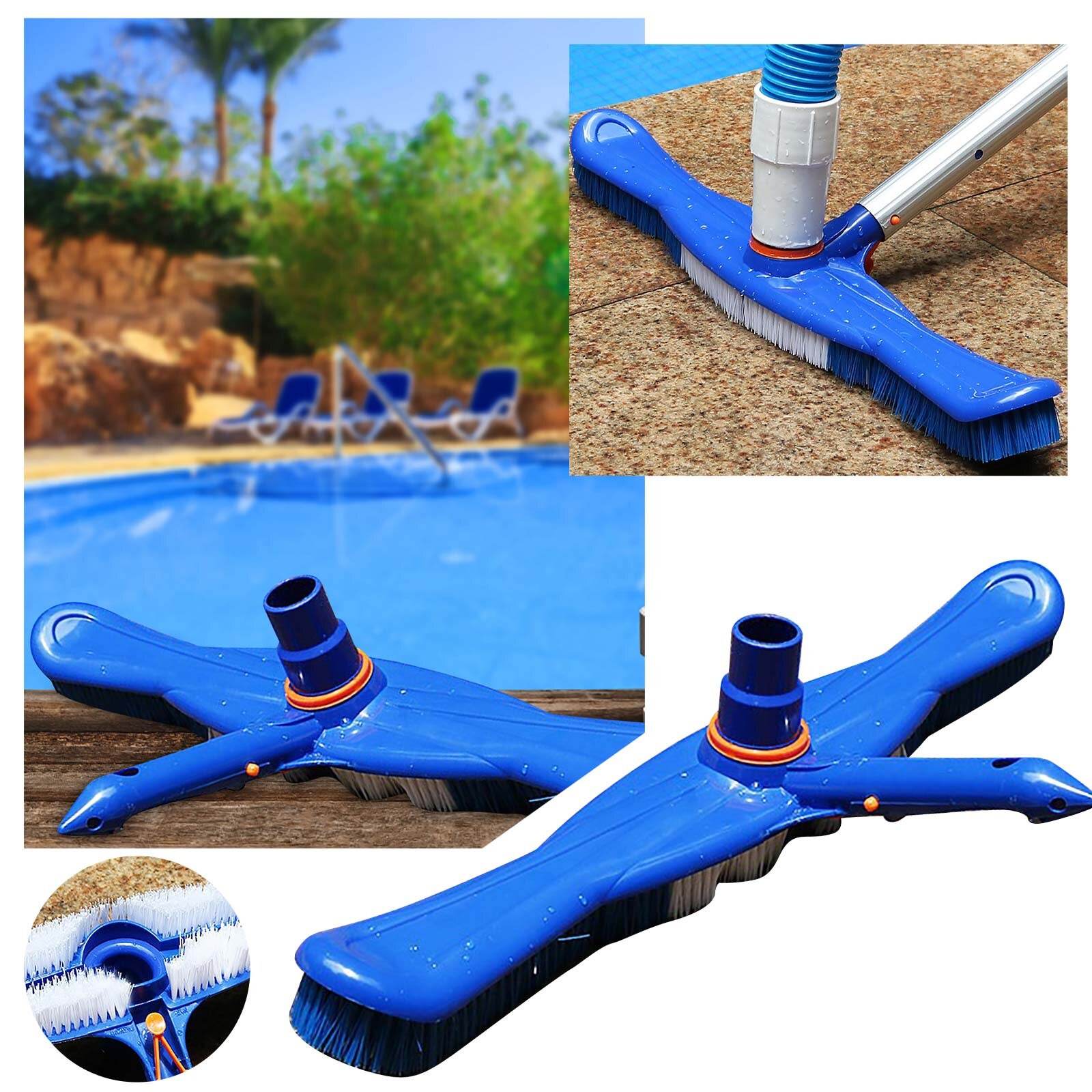 Pool Cleaning Brush Pattern For Head Vacuum Pool For Above Brush Pool Swimming Pool Cleaning